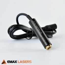 Emax 230V lasermodule van 1 mW, cilindrische behuizing van 12 bij 55 mm met vaste voedingskabel